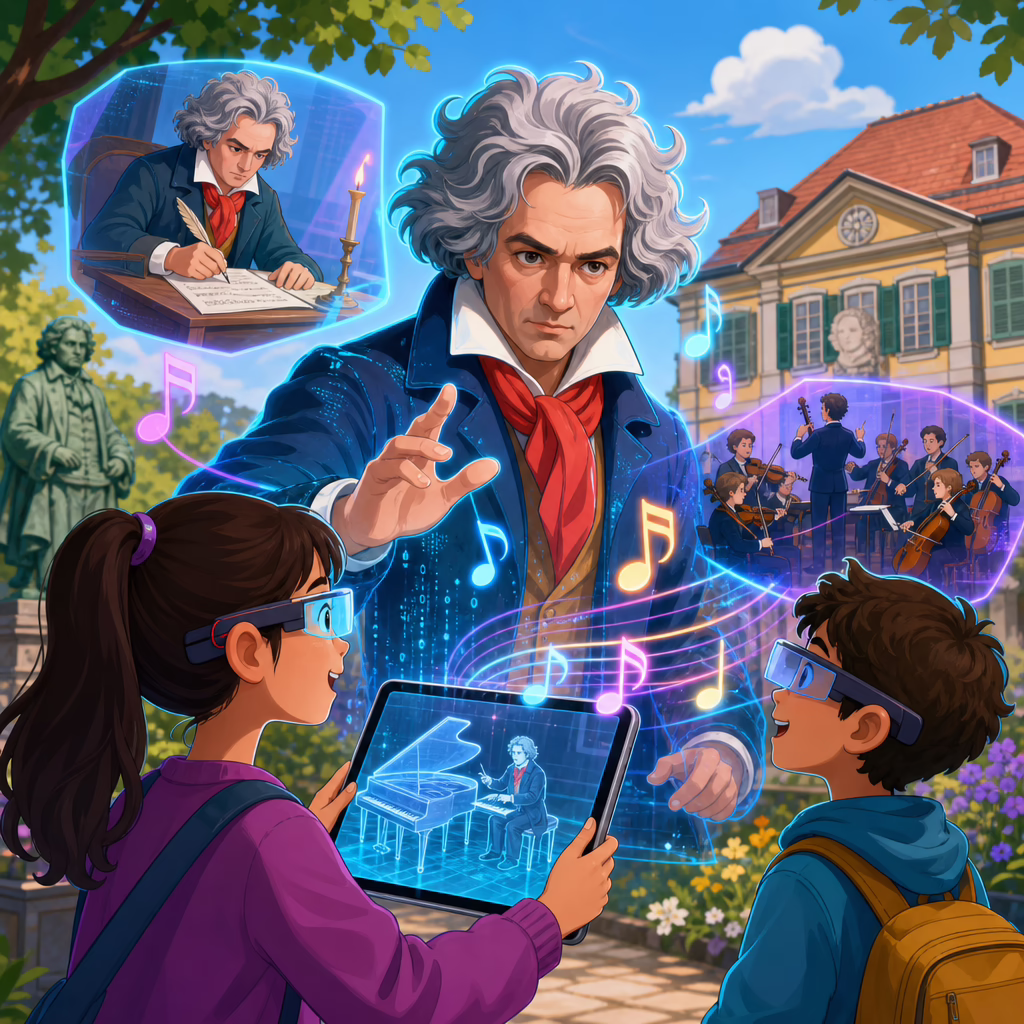 Augmented Reality Experiences Featuring Beethoven