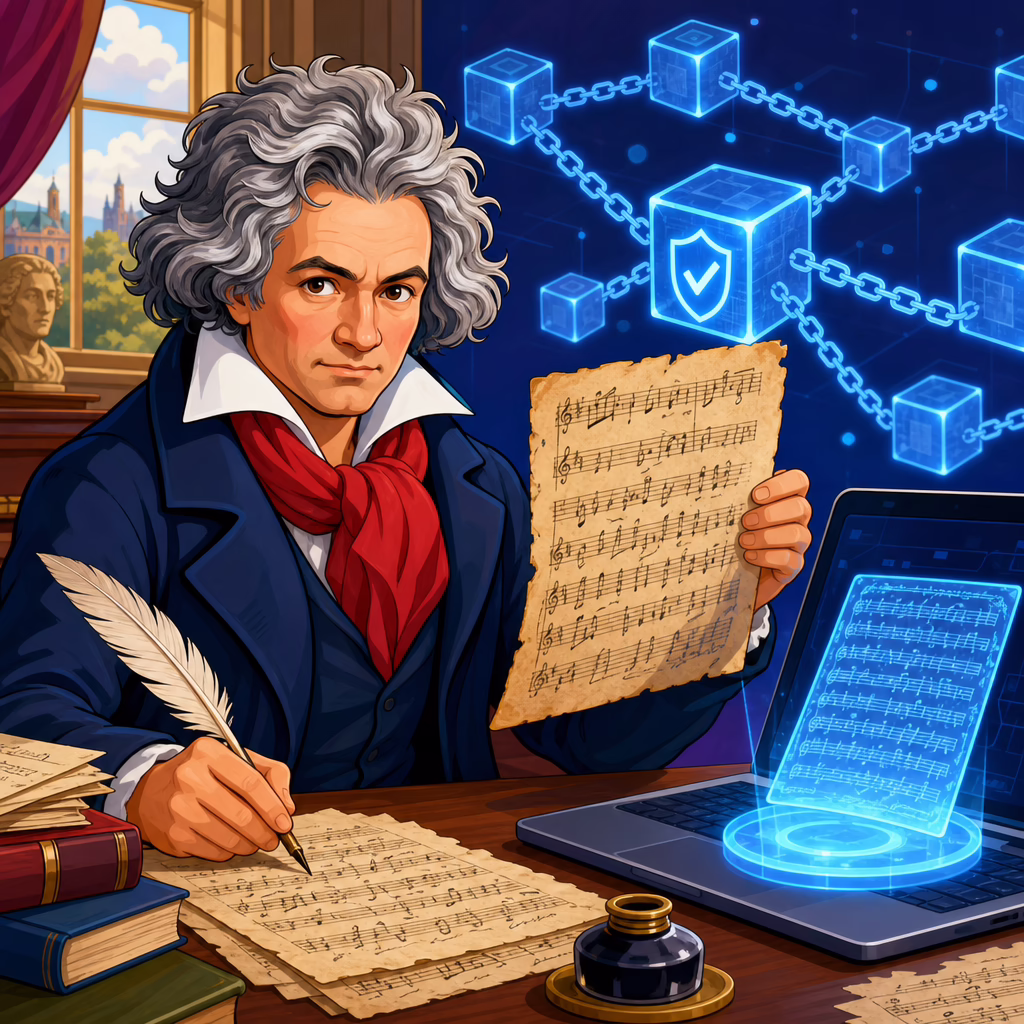 Beethoven and the Blockchain: Authenticating Manuscripts Digitally