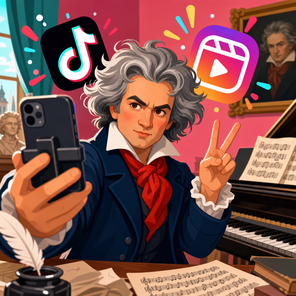 Beethoven on TikTok and Instagram Reels Beethoven on TikTok and Instagram Reels