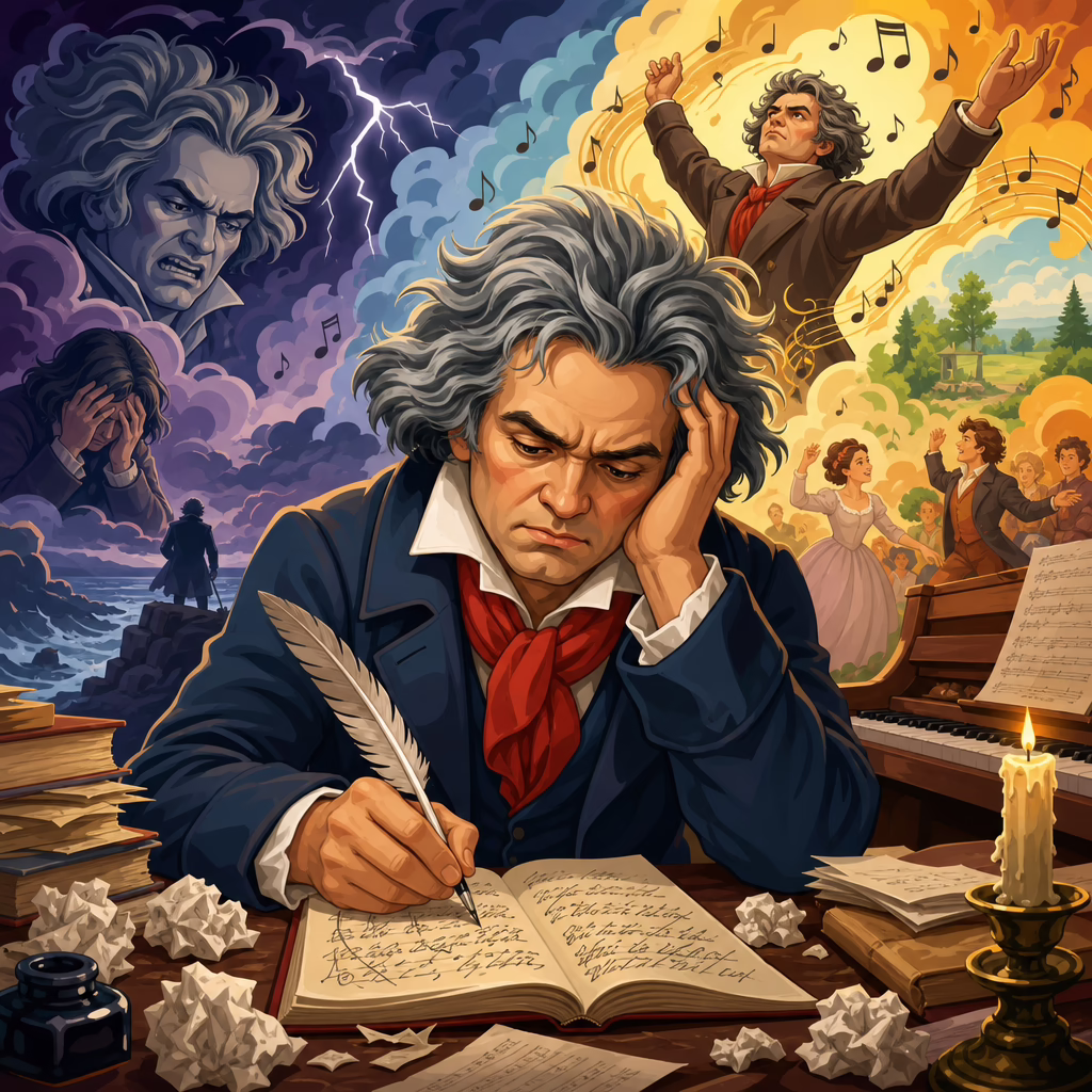 Emotional Turmoil in Beethoven’s Personal Notes