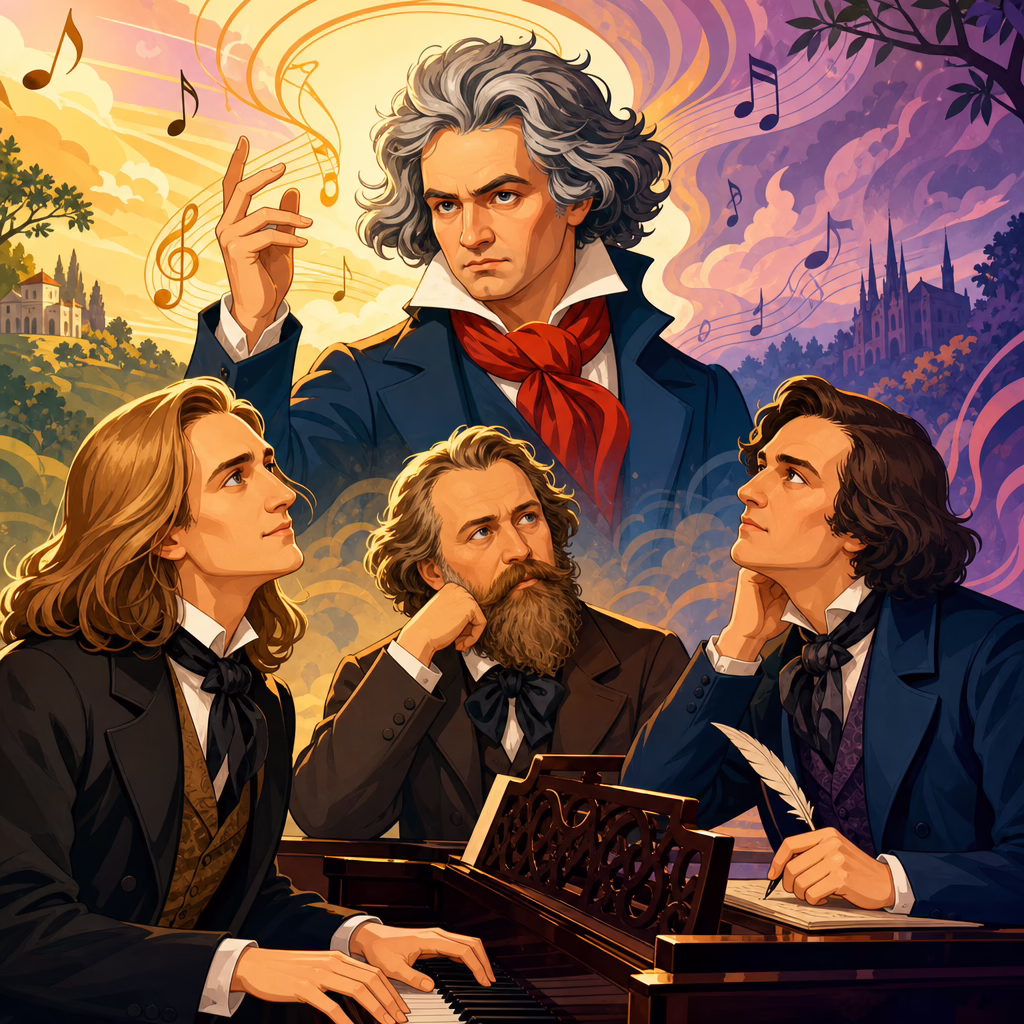 How Beethoven Inspired the Romantics: Liszt, Brahms, and Schumann