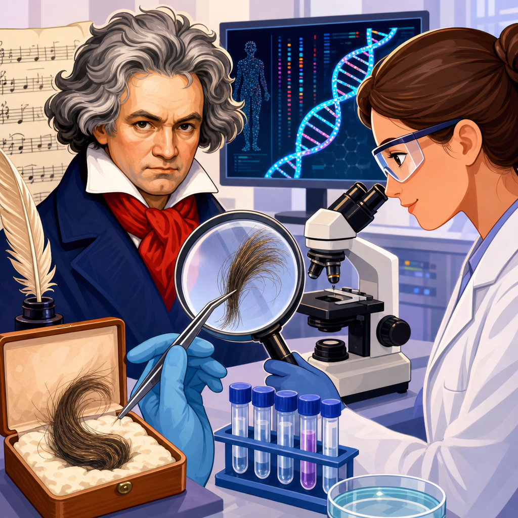 How Modern Forensics Helped Analyze Beethoven’s Hair and DNA