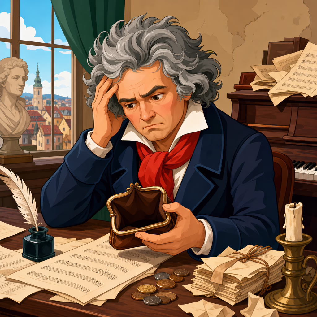 The Economics of Composing: Beethoven’s Financial Struggles The Economics of Composing: Beethoven’s Financial Struggles