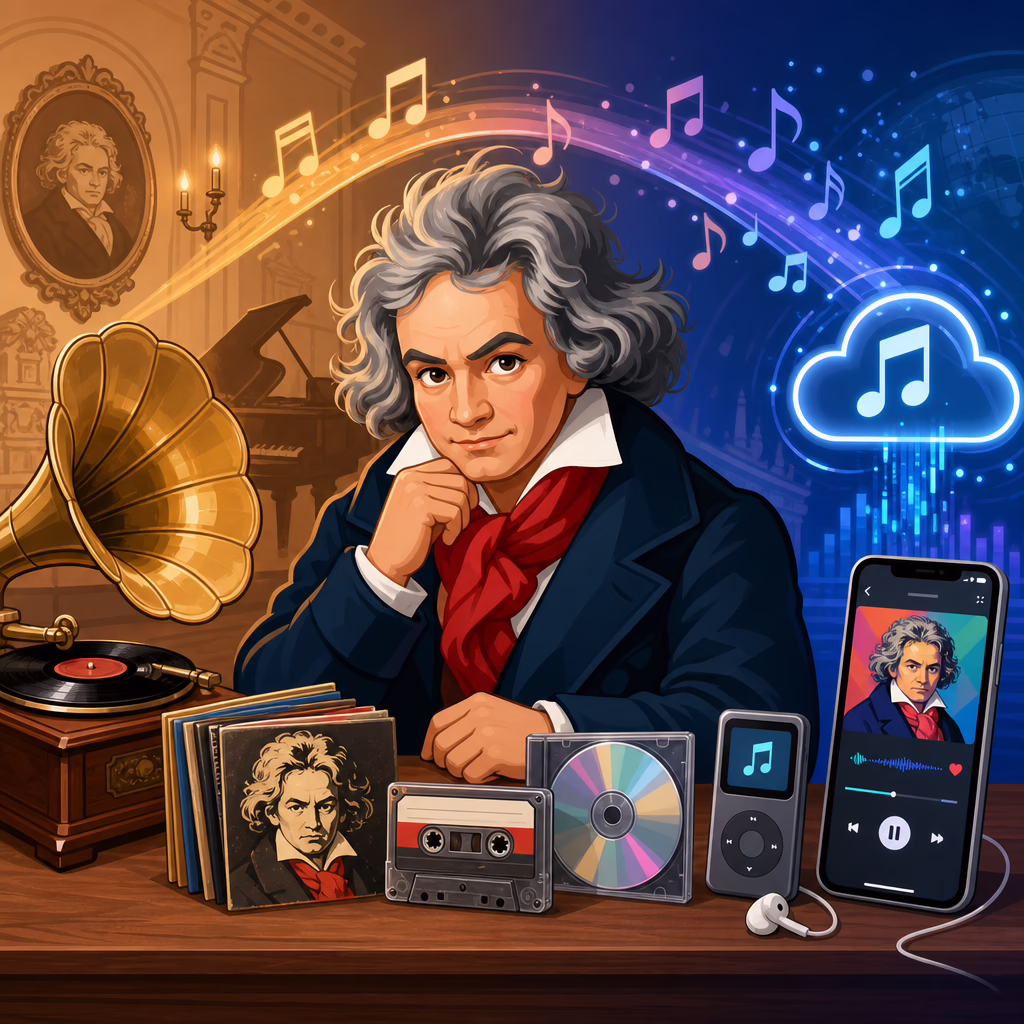The Evolution of Beethoven Recordings: From Vinyl to Streaming