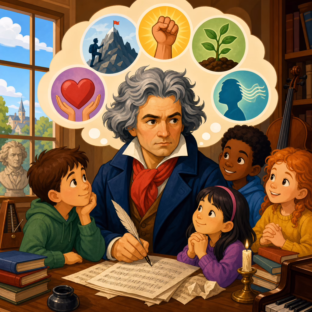 Using Beethoven’s Struggles as Character Education Tools