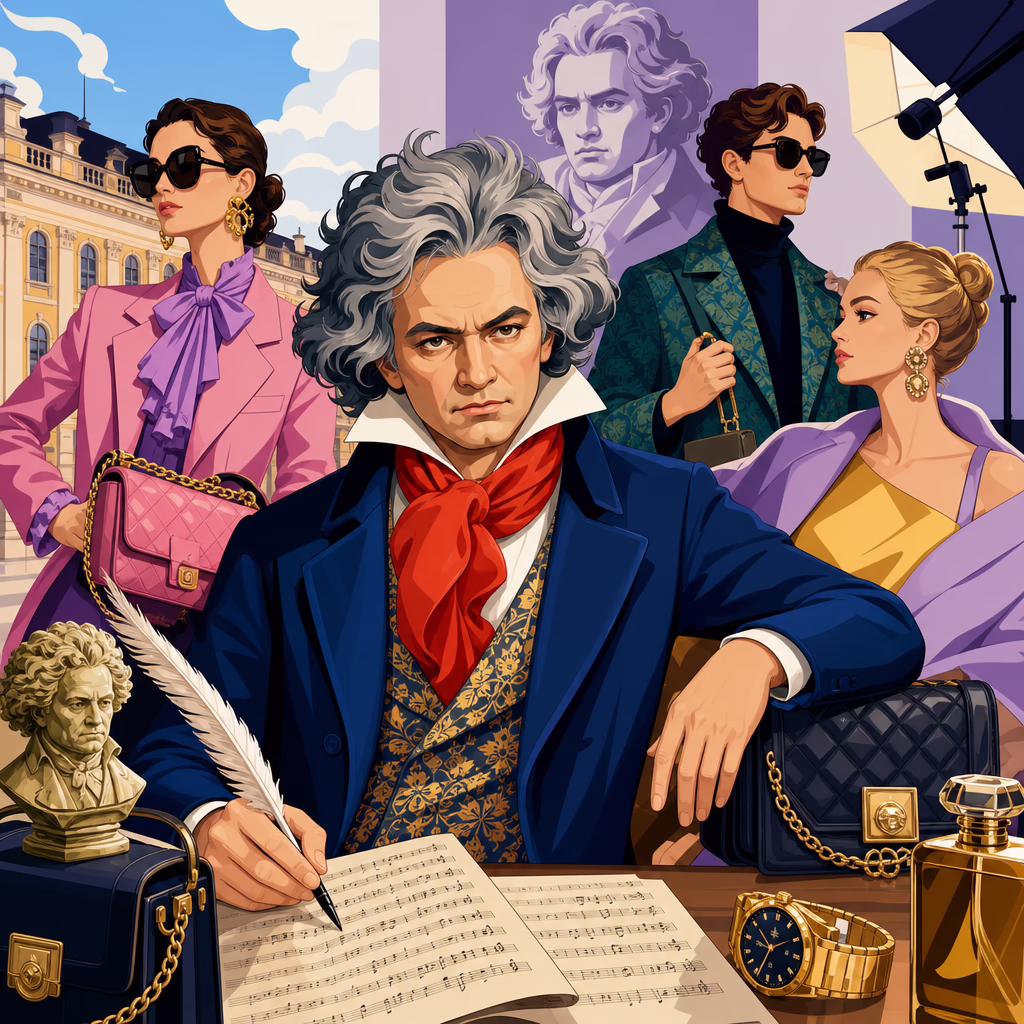Beethoven in Fashion Campaigns and Luxury Branding