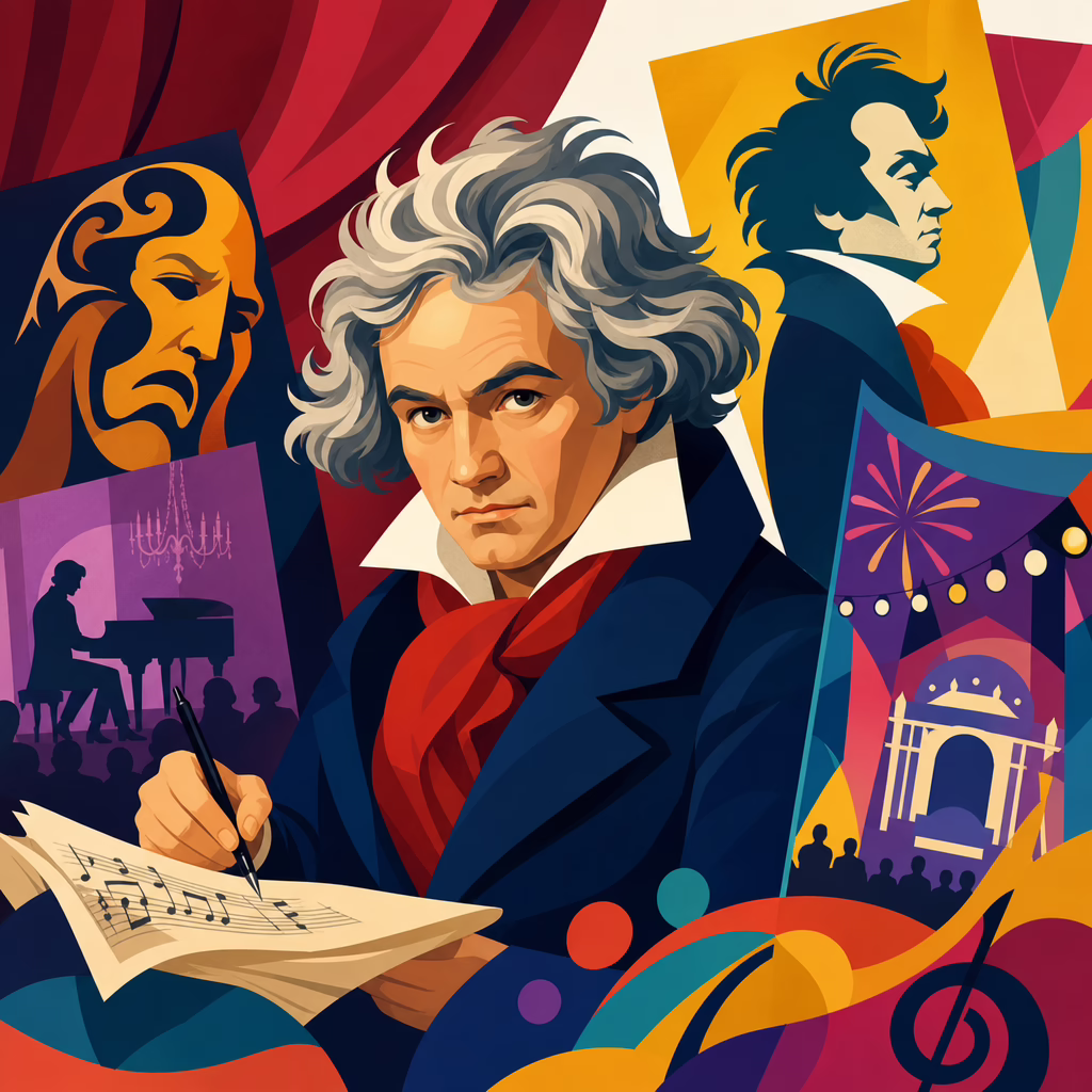 Beethoven in Theater Posters and Festival Branding Beethoven in Theater Posters and Festival Branding