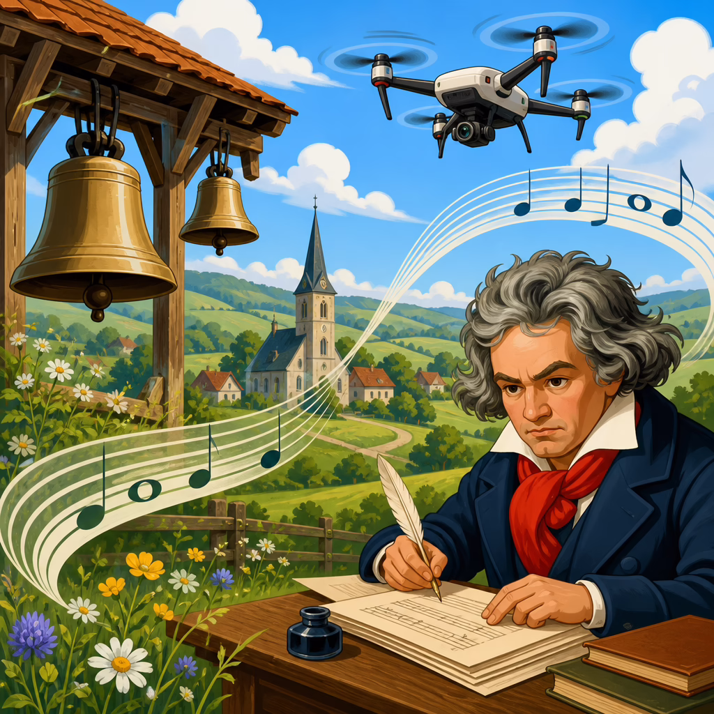 Rural Bells Drones and Open Fifths in Beethoven