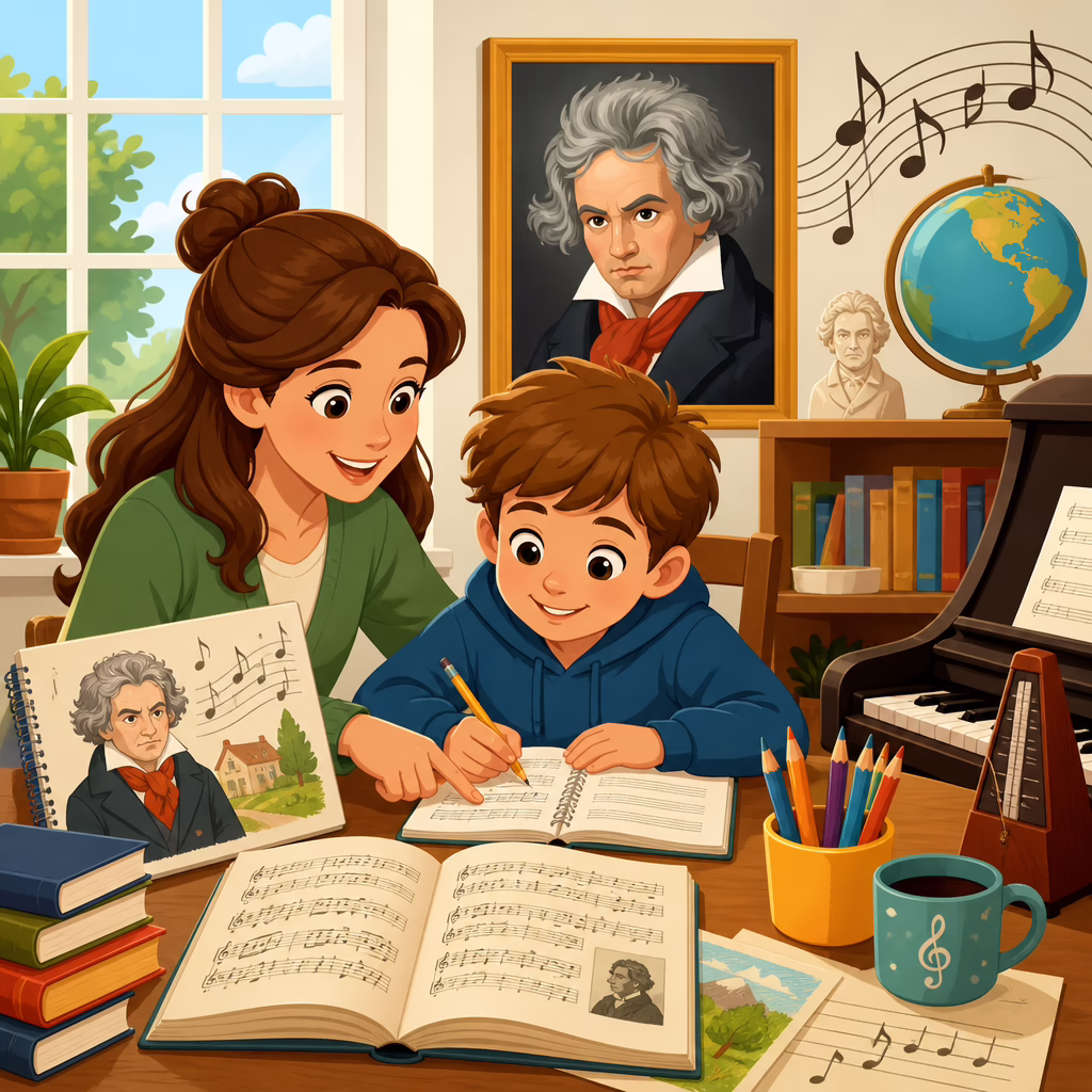 A Homeschool Guide to Teaching Beethoven A Homeschool Guide to Teaching Beethoven