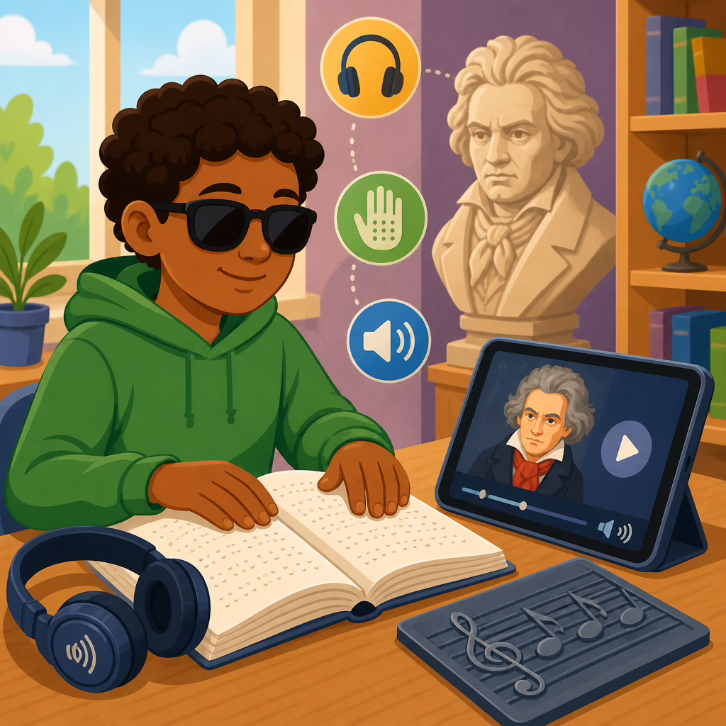 Accessible Beethoven Resources for Visually Impaired Students