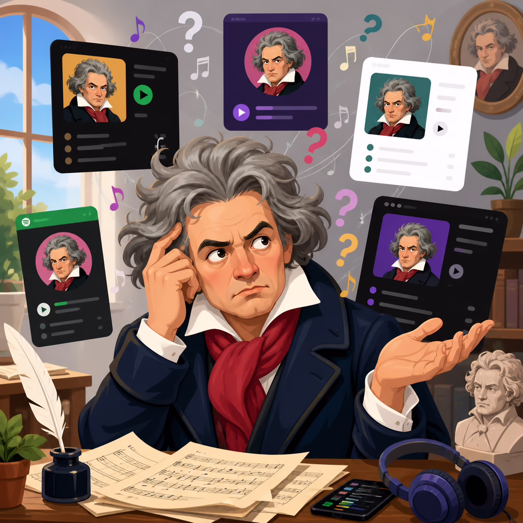 Beethoven on Streaming Platforms: What Metadata Gets Wrong