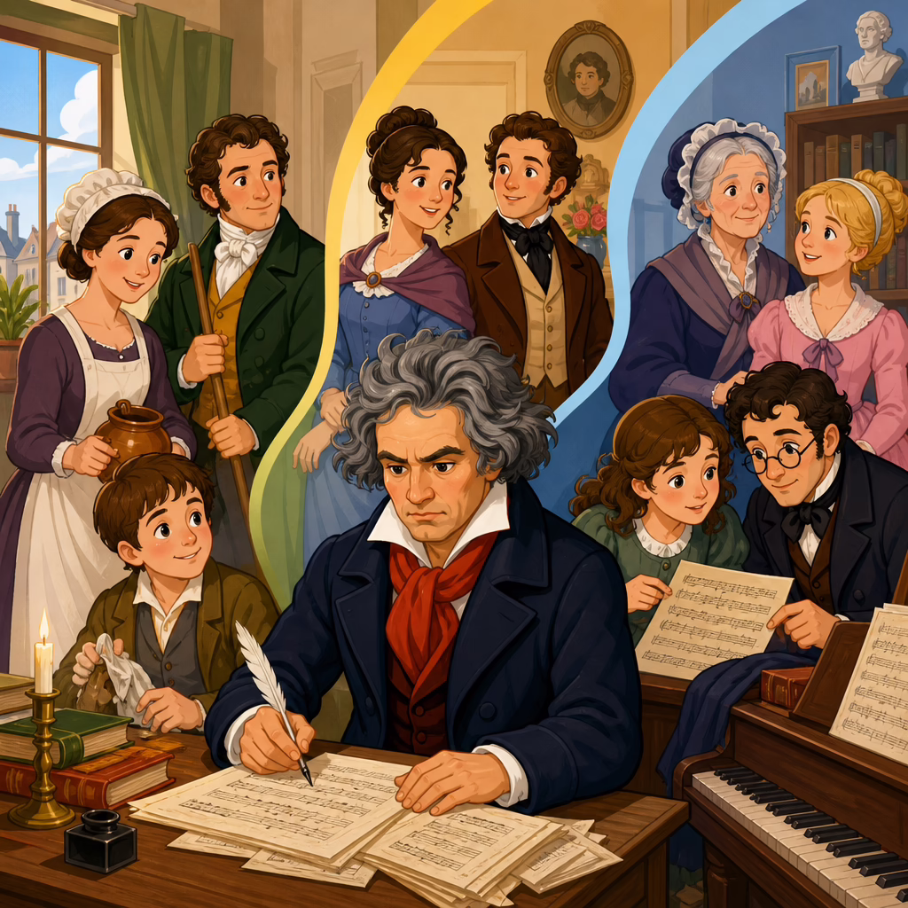 The People Living in Beethoven’s Household Over Time